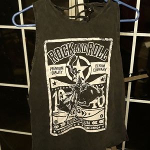 Rock&roll cowgirl tank top